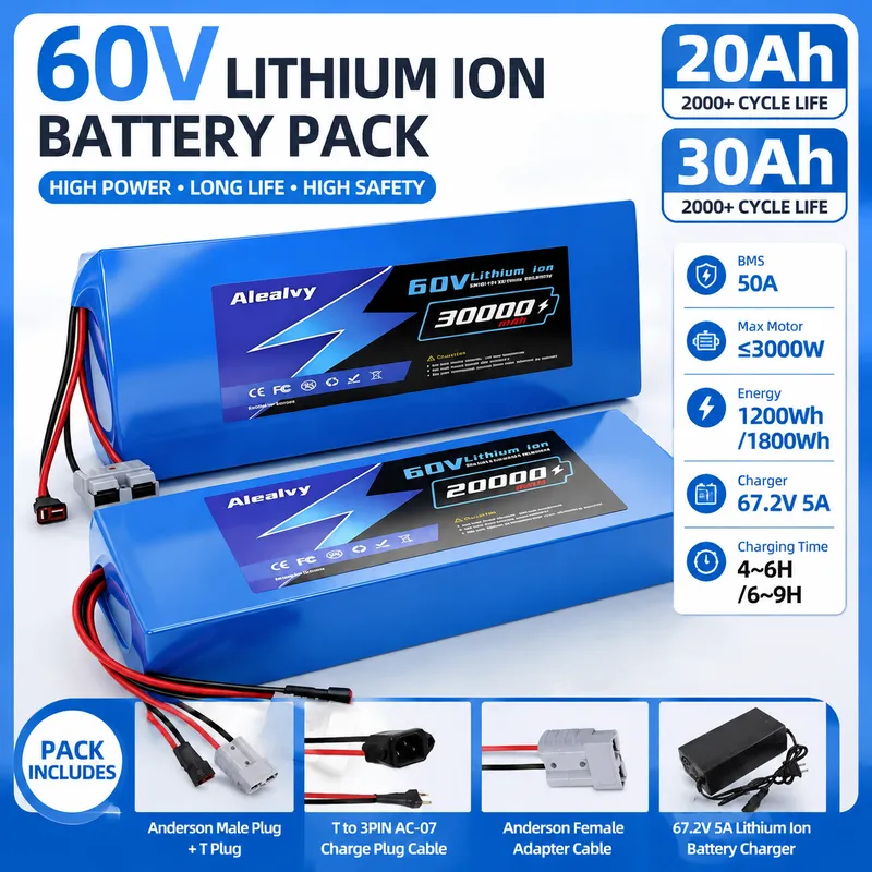 60V 30Ah Electric Scooter Battery - Pacco batteria al litio 21700 da