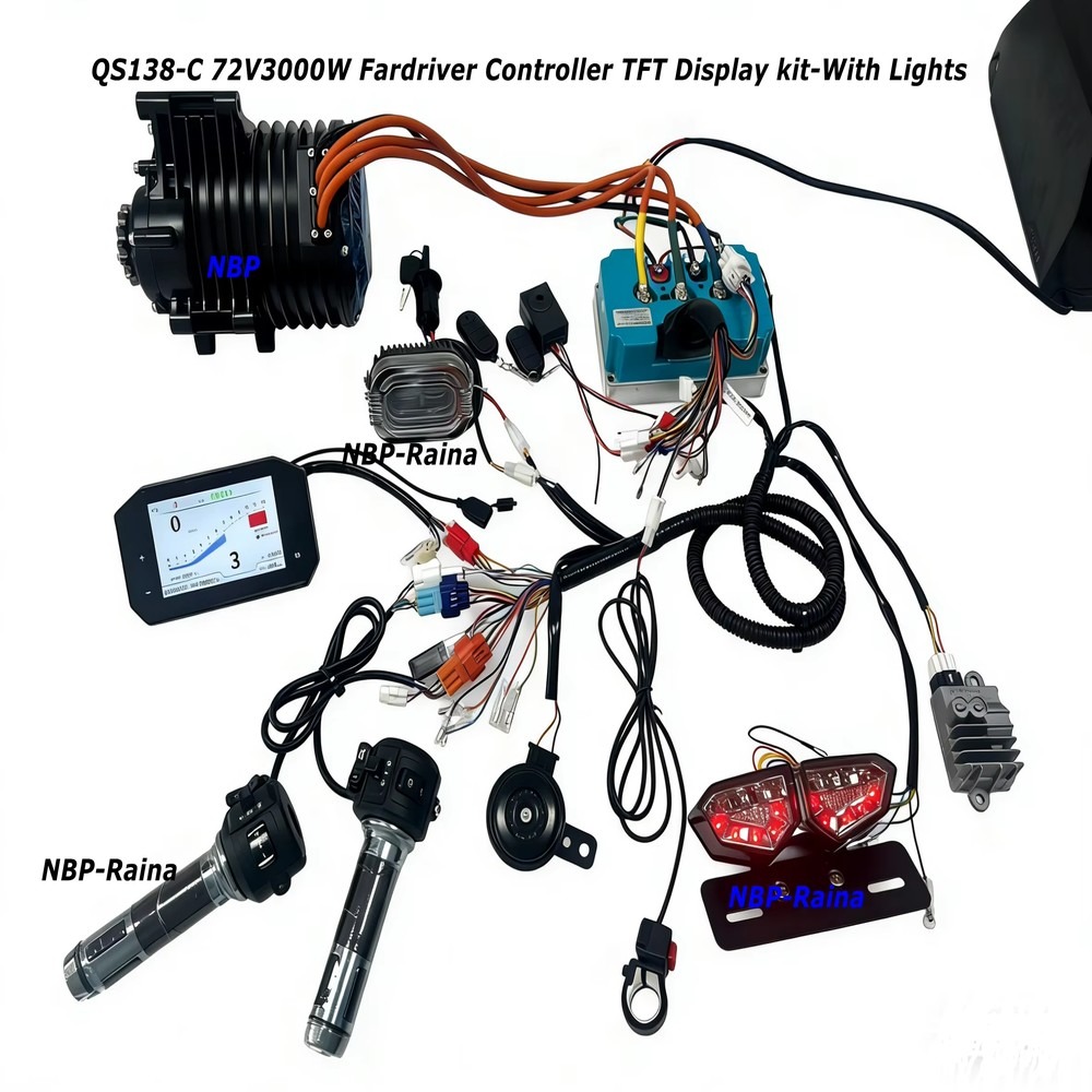 Kit motore centrale 72V 3000W  - Mid Drive Motor Kit 72V 3000W recensione e prezzo